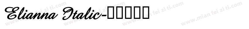 Elianna Italic字体转换